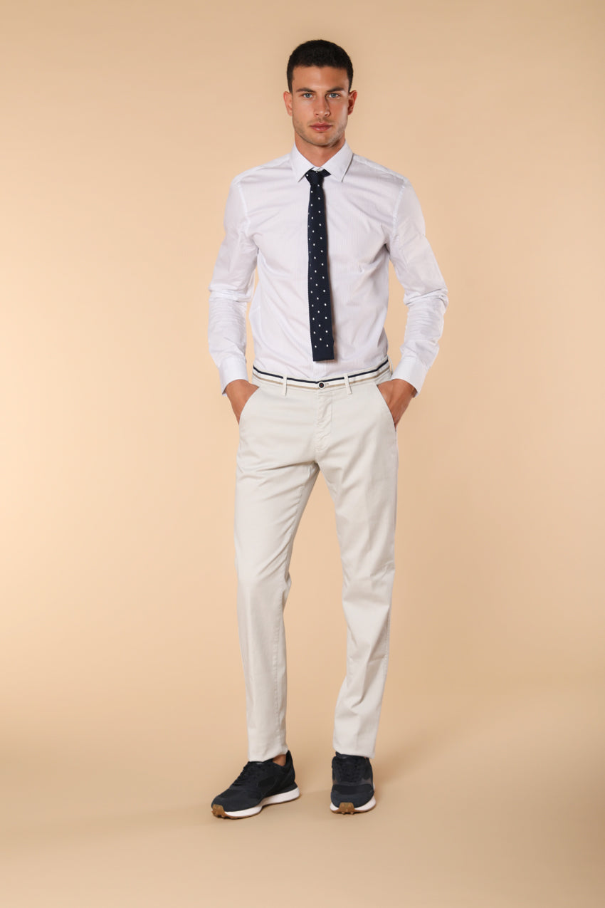 Torino Summer pantalone chino uomo in twill di cotone e lyocell slim fit