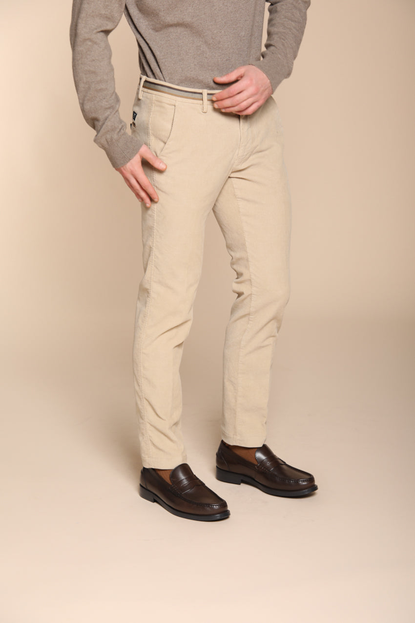 Torino Winter Herren Chinohose aus 1000-Linien-Velours Slim Fit