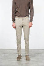 Turin Winter men's chino trousers in slim-fit stretch gabardine