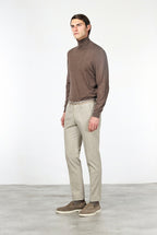 Turin Winter men's chino trousers in slim-fit stretch gabardine