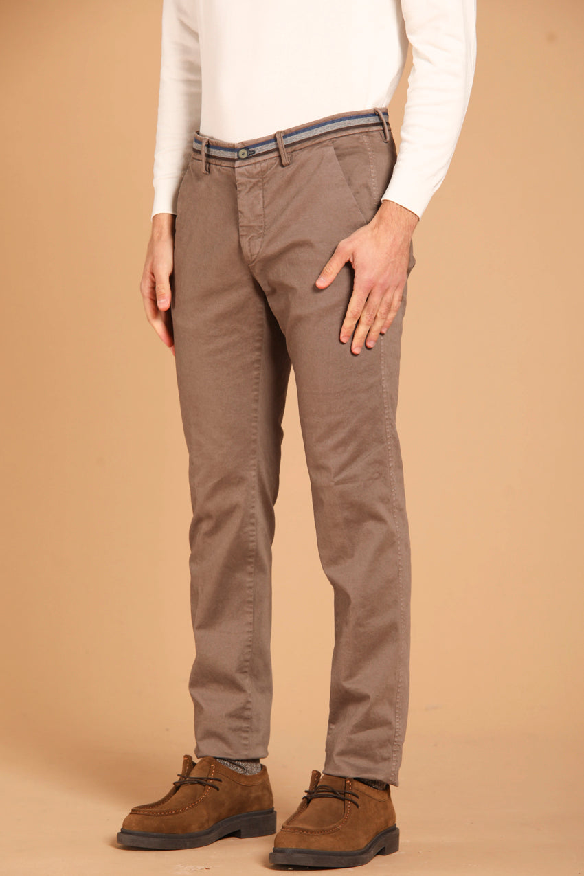 Torino Winter men s chino pants in gabardine slim fit