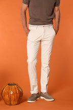 Torino Elegance men's chino pants in fine cotton and lyocell tricot slim fit