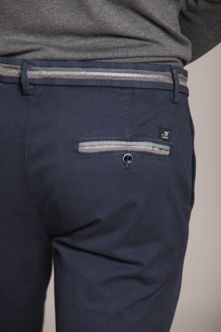 Torino Elegance Herren Chinohose in Stretch-Diagonal Slim Fit