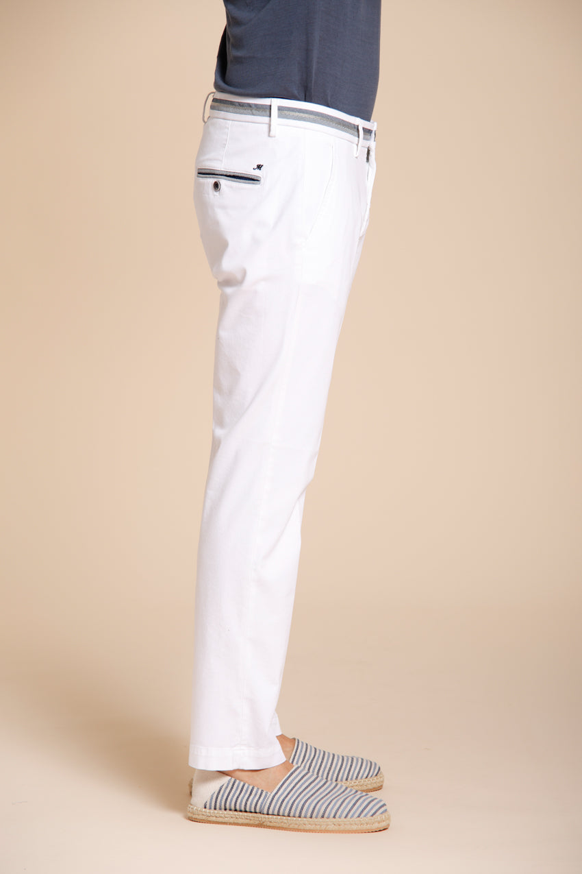 Torino Elegance Hose Chino Herren aus feiner Tricotine aus Baumwolle und Lyocell slim fit