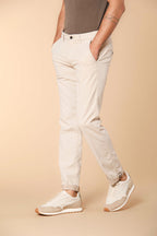 Torino pantalon chino homme en coton cover teint en fil Slim fit