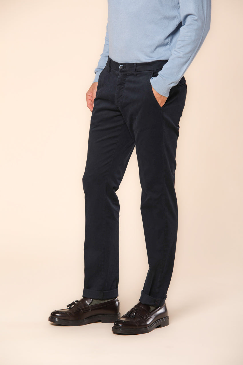 Torino men's chino pants in gabardine slim fit  ①