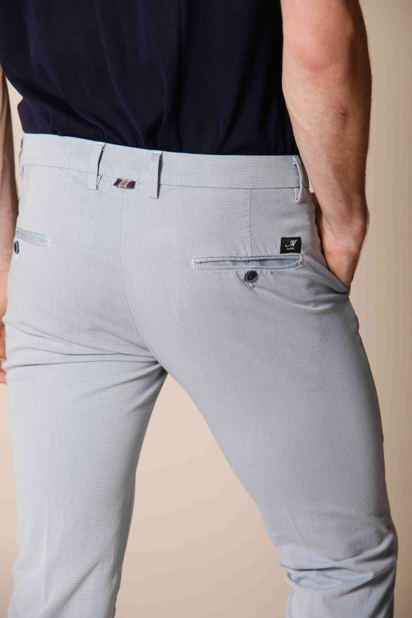Image 2 du pantalon chino homme en coton jacquard stucco modéle Torino Style par Mason's