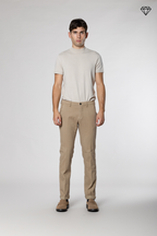 Torino pantalone chino uomo in cotone cashmere slim fit ①