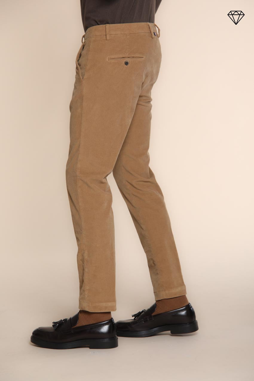 Foto 1 Torino pantalone chino uomo in velluto 1500 righe slim fit  ①