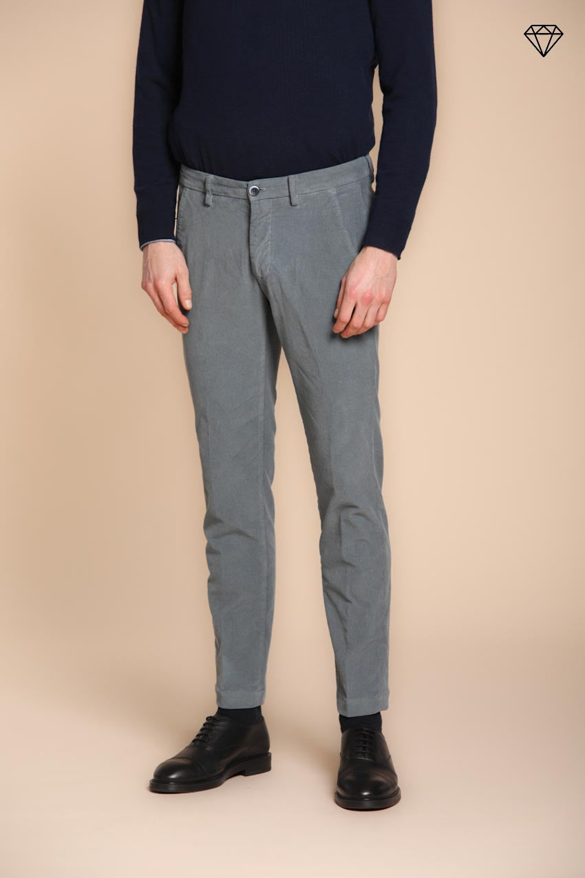 Foto 1 Torino pantalone chino uomo in velluto 1500 righe slim fit  ①