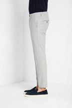 Milano men's chino pants in herringbone extra slim fit