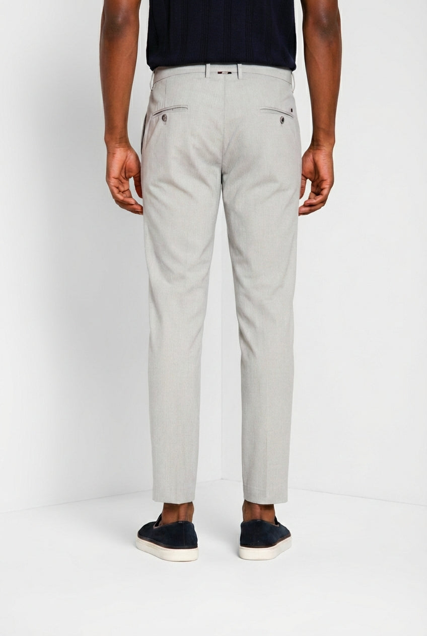 Milano men's chino pants in herringbone extra slim fit