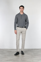 Torino pantalone chino uomo in velluto 1000 righe slim fit ①