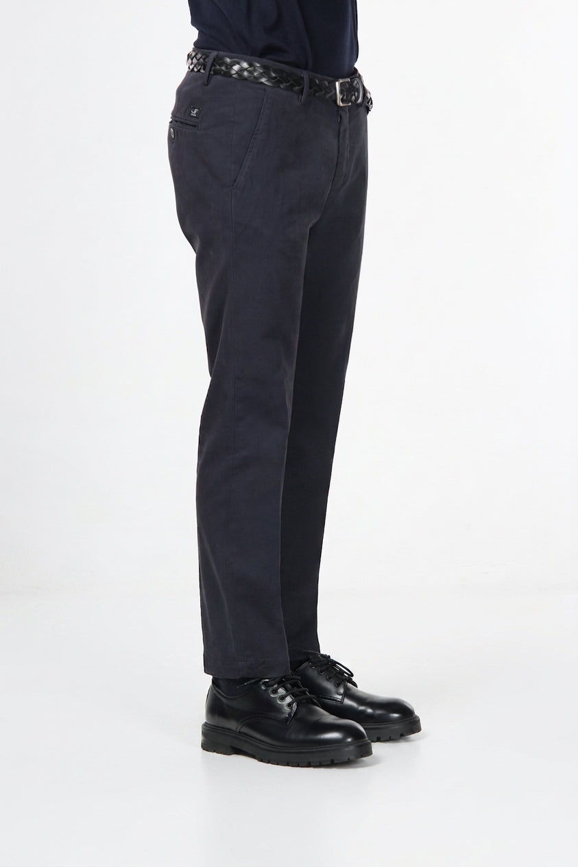 Torino pantalone chino uomo in velluto 1000 righe slim fit ①