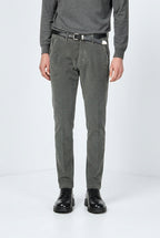 Torino men’s chino pants in 1000-wale corduroy, slim fit ①