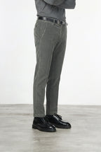 Torino men’s chino pants in 1000-wale corduroy, slim fit ①