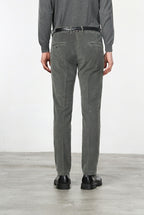 Torino men’s chino pants in 1000-wale corduroy, slim fit ①