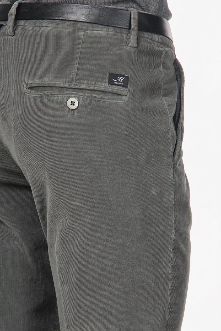 Torino men’s chino pants in 1000-wale corduroy, slim fit ①