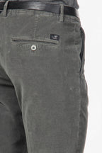 Torino men’s chino pants in 1000-wale corduroy, slim fit ①
