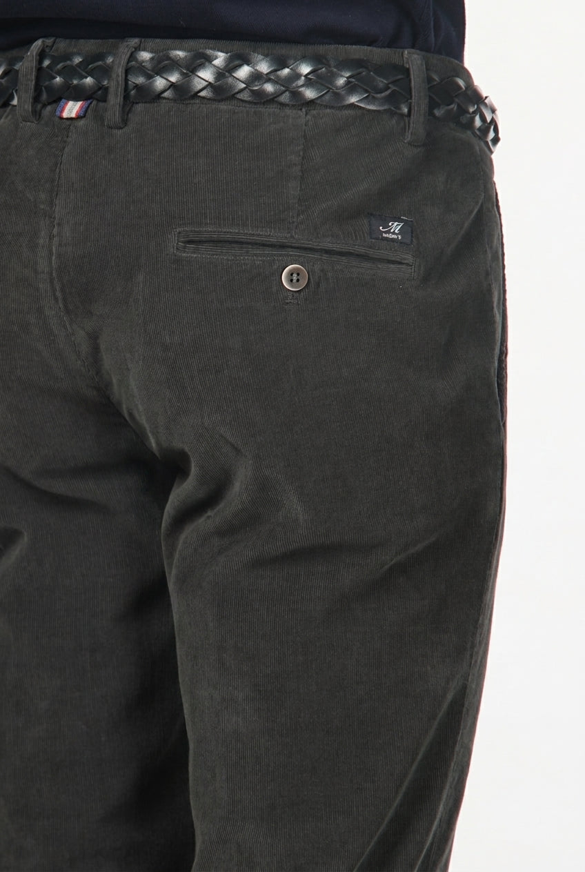 Torino pantalone chino uomo in velluto 1000 righe slim fit ①