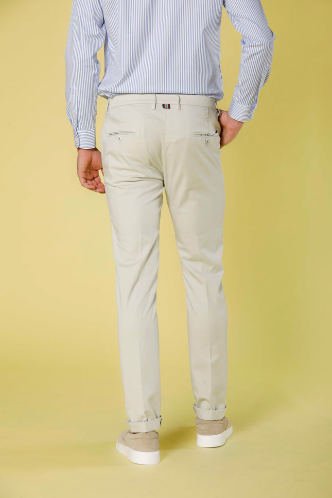 Torino Summer Color men's chino pants in cotton twill and tencel slim