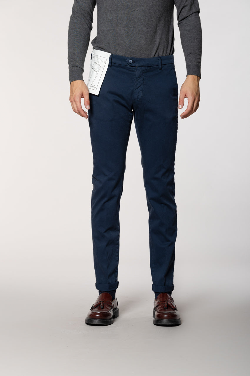 Torino Flex men's chino pants in satin slim fit