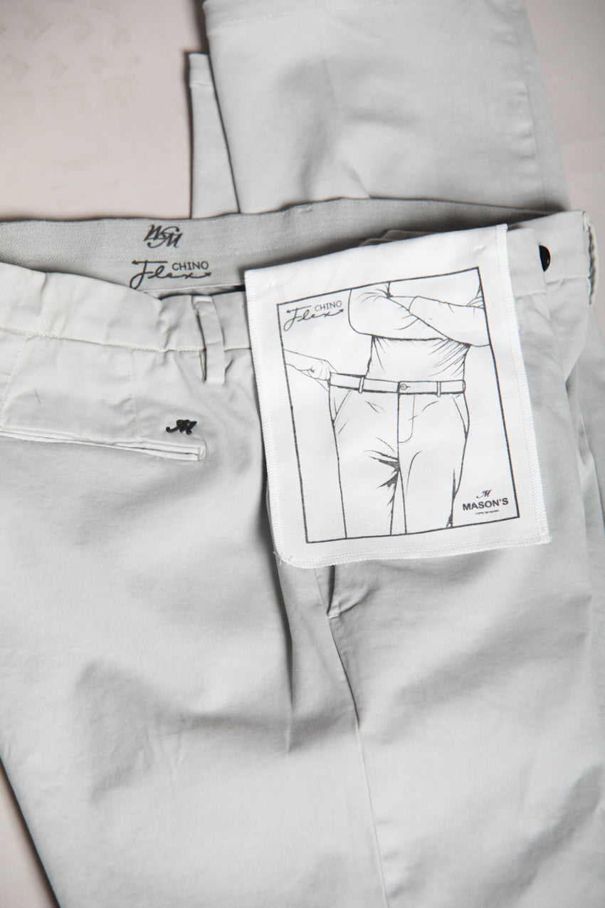 Torino Flex men's chino pants in satin slim fit