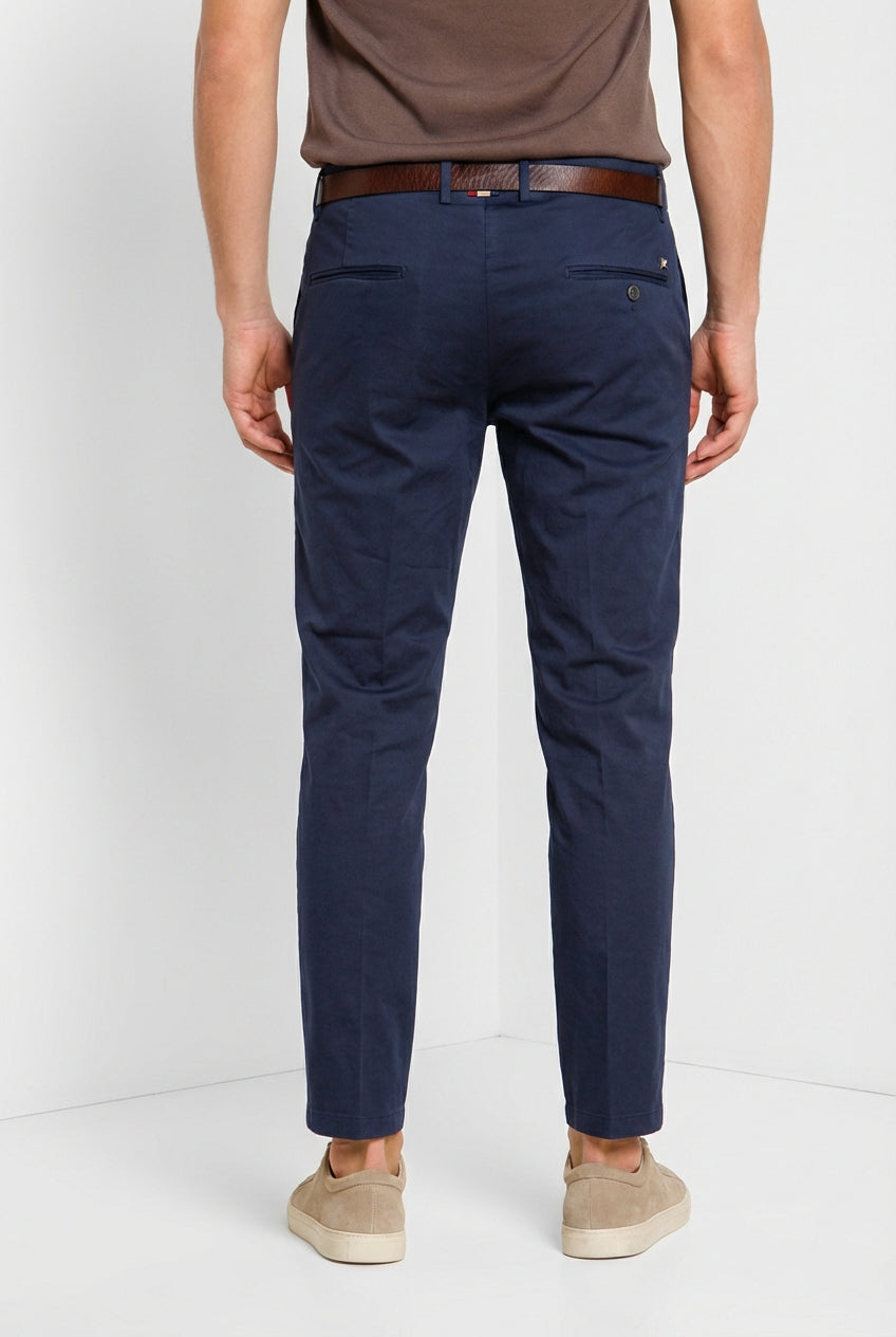 Torino Flex men's chino pants in stretch gabardine slim fit ①