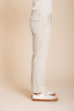 Torino Flex pantalon chino homme en gabardine stretch slim fit ①