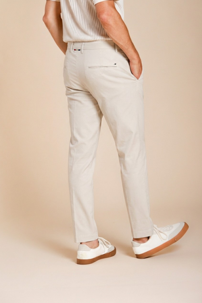 Torino Flex pantalon chino homme en gabardine stretch slim fit ①