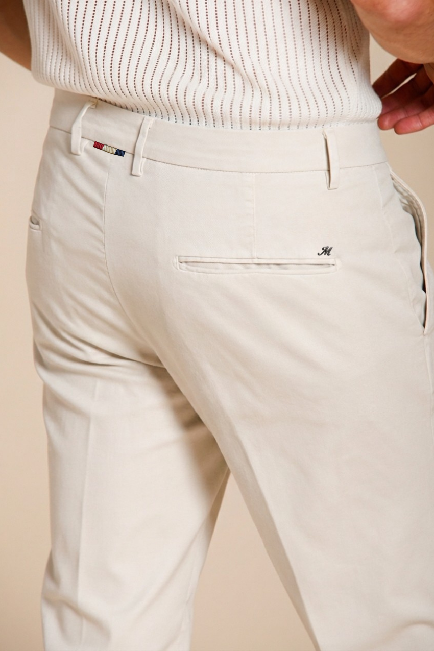 Torino Flex pantalon chino homme en gabardine stretch slim fit ①