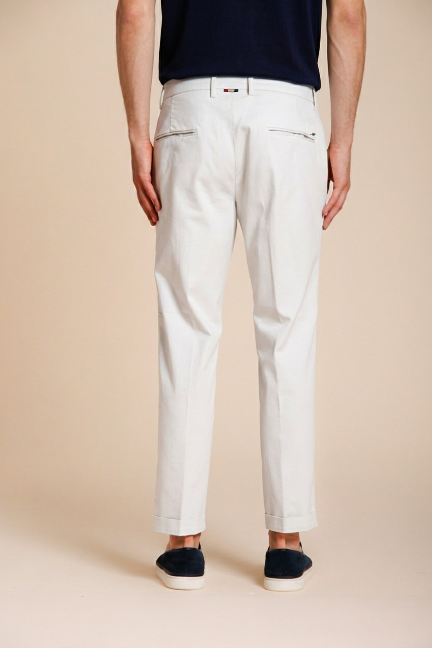 Torino Flex men's chino pants in stretch gabardine slim fit ①