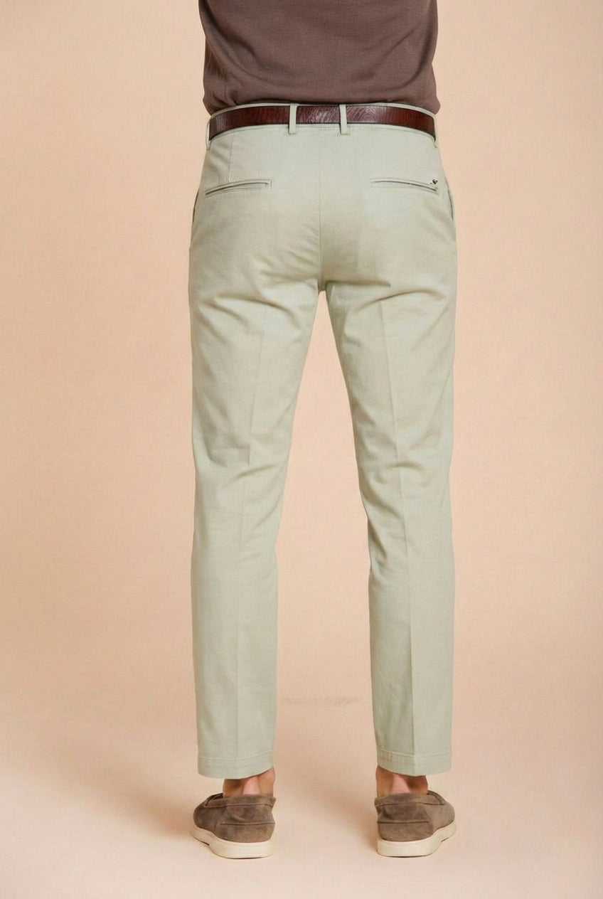 Torino Flex men's chino pants in stretch gabardine slim fit ①