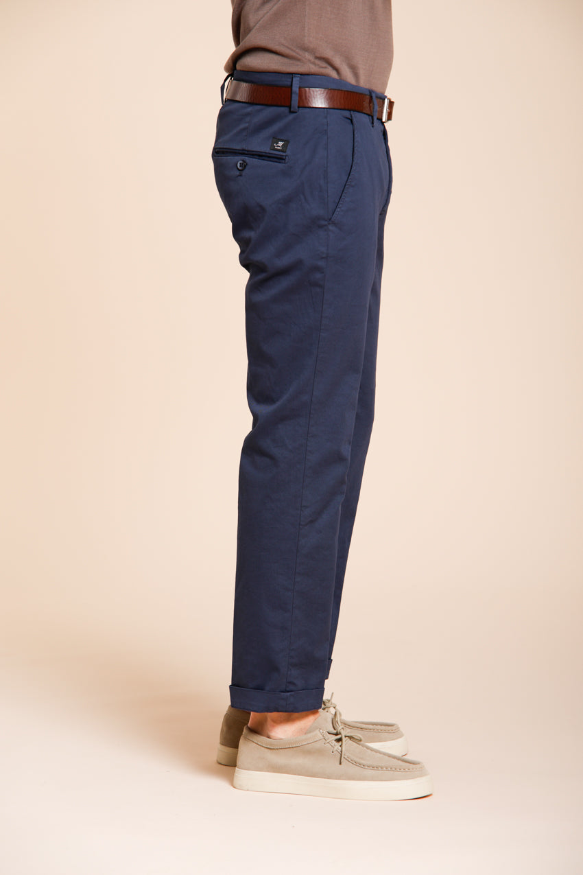Torino Flex men's chino pants in stretch gabardine slim fit ①