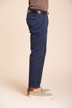 Torino Flex men's chino pants in stretch gabardine slim fit ①