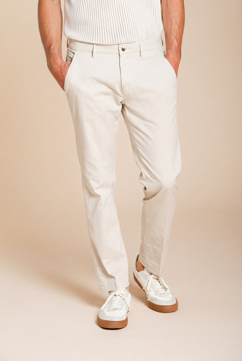 Torino Flex pantalon chino homme en gabardine stretch slim fit ①