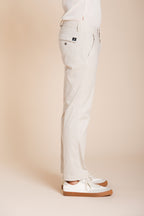 Torino Flex men's chino pants in stretch gabardine slim fit ①
