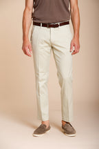 Torino Flex pantalone chino uomo in gabardina stretch slim fit ①