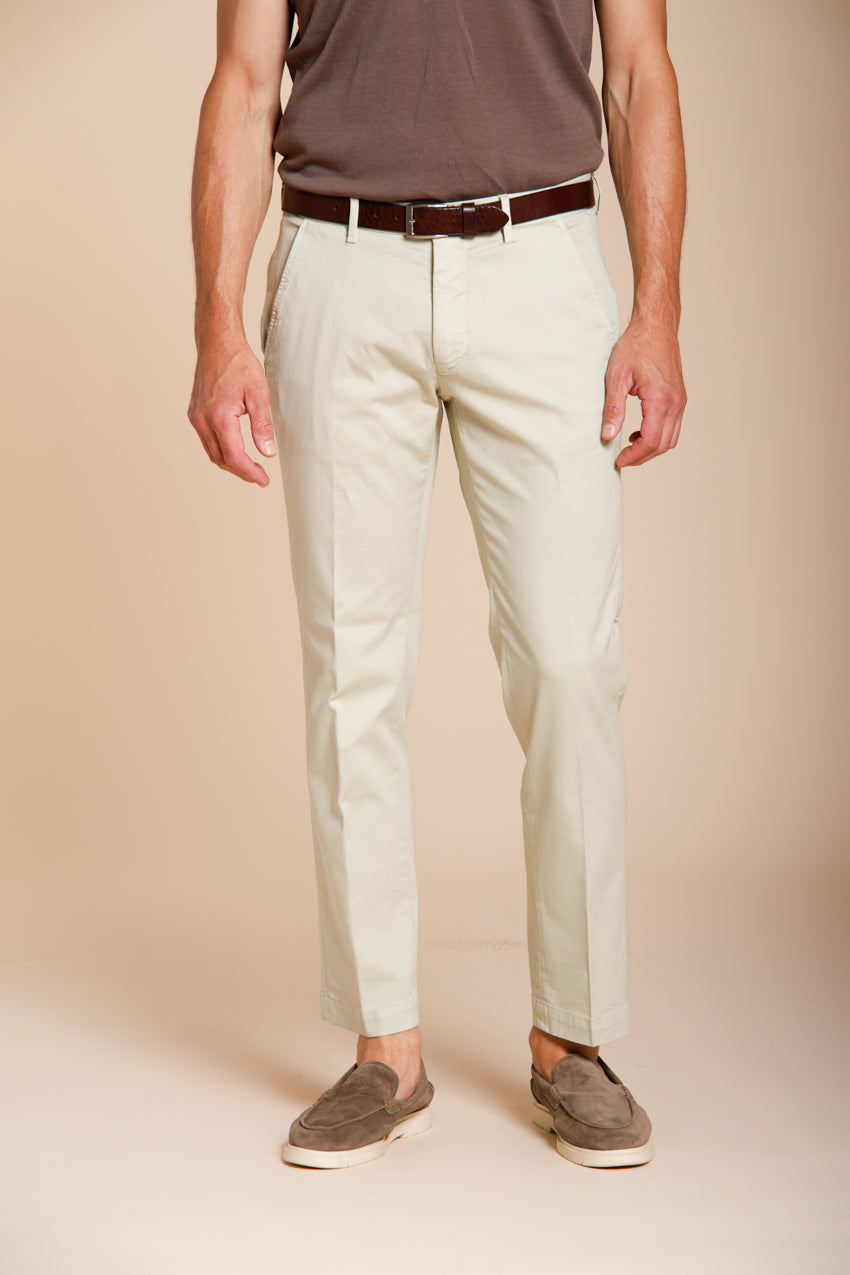 Torino Flex pantalone chino uomo in gabardina stretch slim fit ①