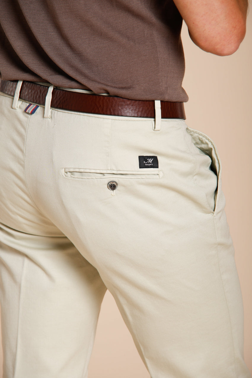 Torino Flex pantalone chino uomo in gabardina stretch slim fit ①