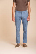 Torino Flex pantalone chino uomo in gabardina stretch slim fit ①
