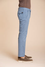 Torino Flex pantalone chino uomo in gabardina stretch slim fit ①