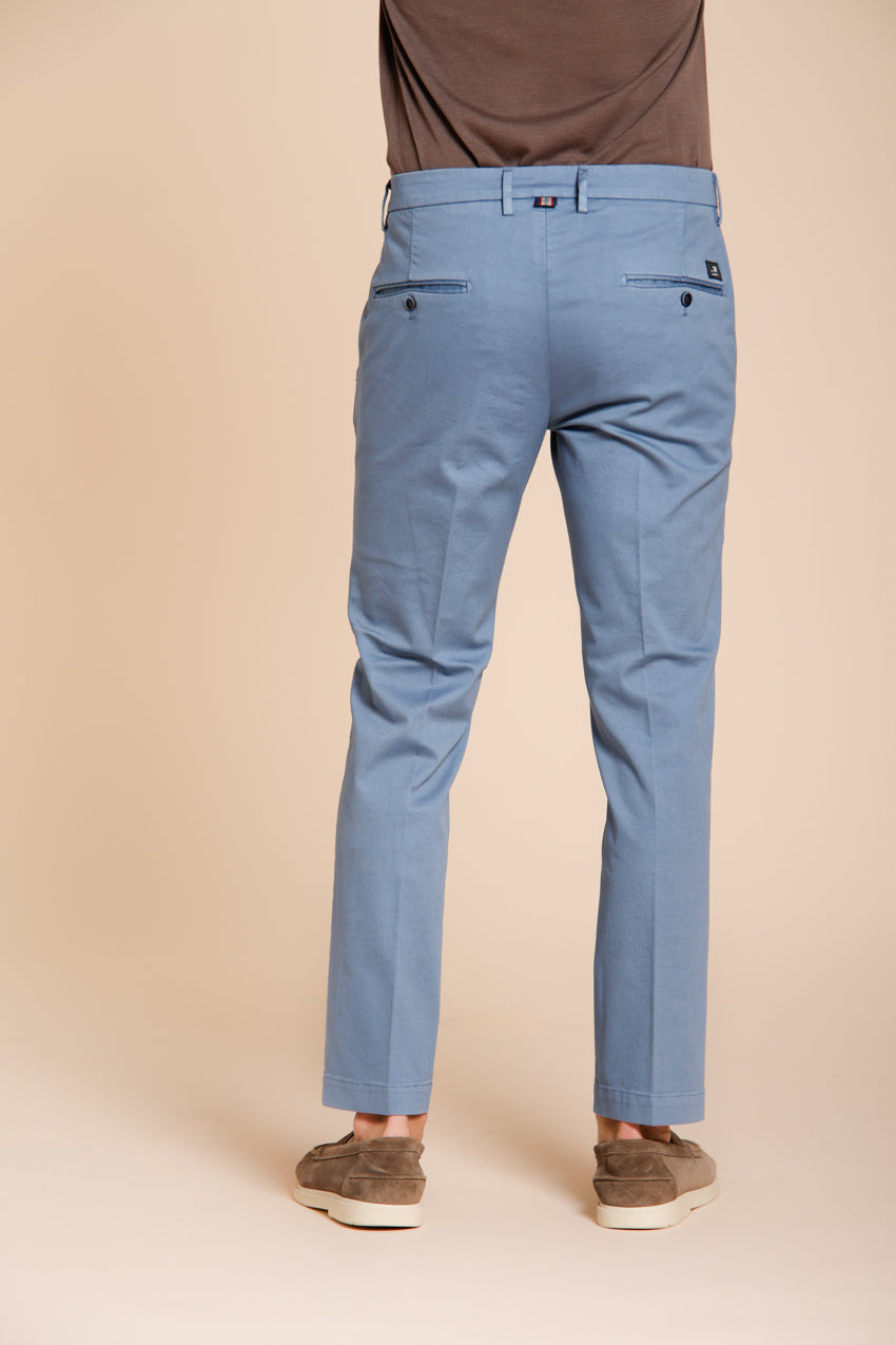 Torino Flex pantalone chino uomo in gabardina stretch slim fit ①