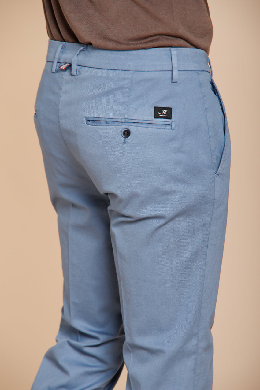 Torino Flex pantalone chino uomo in gabardina stretch slim fit ①