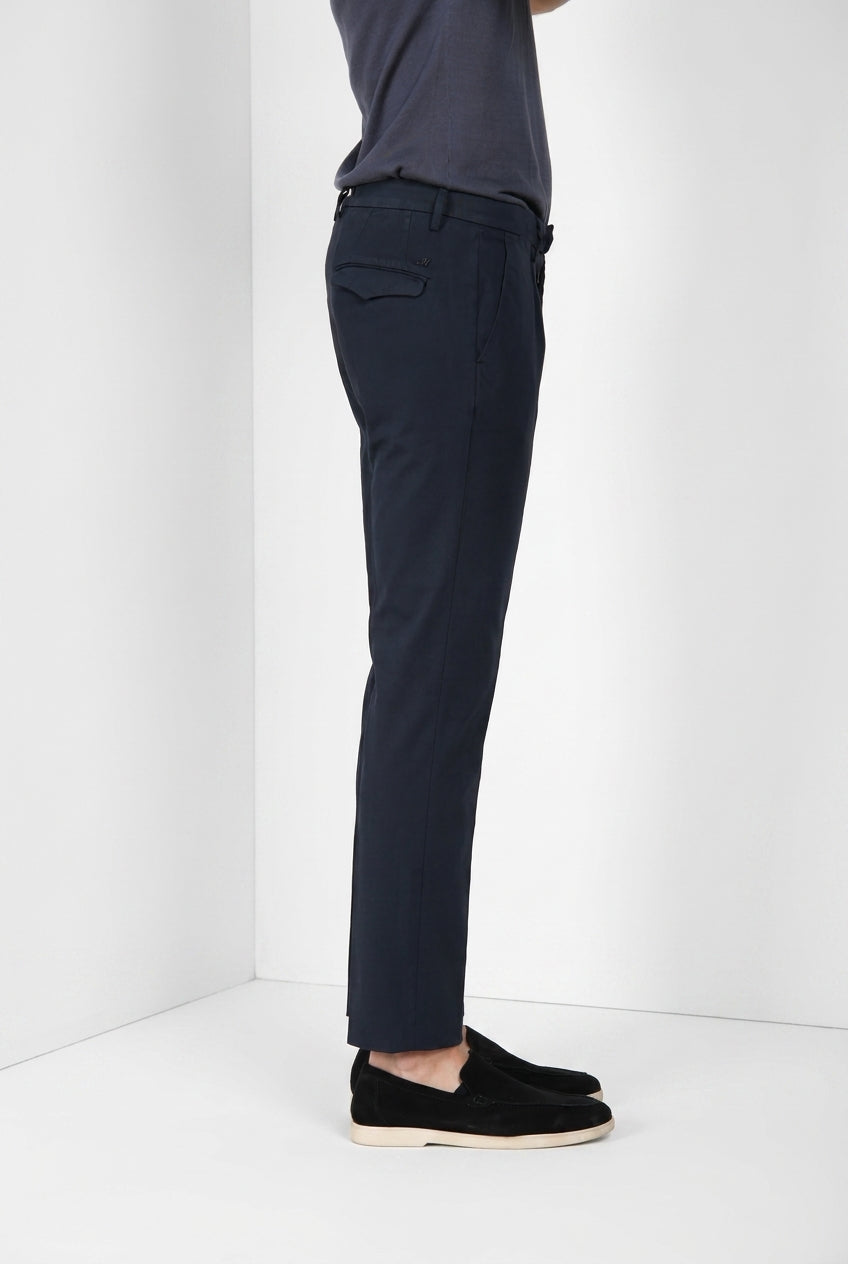 Torino 1 Pinces Flex men's chino pants in super stretch gabardine slim fit