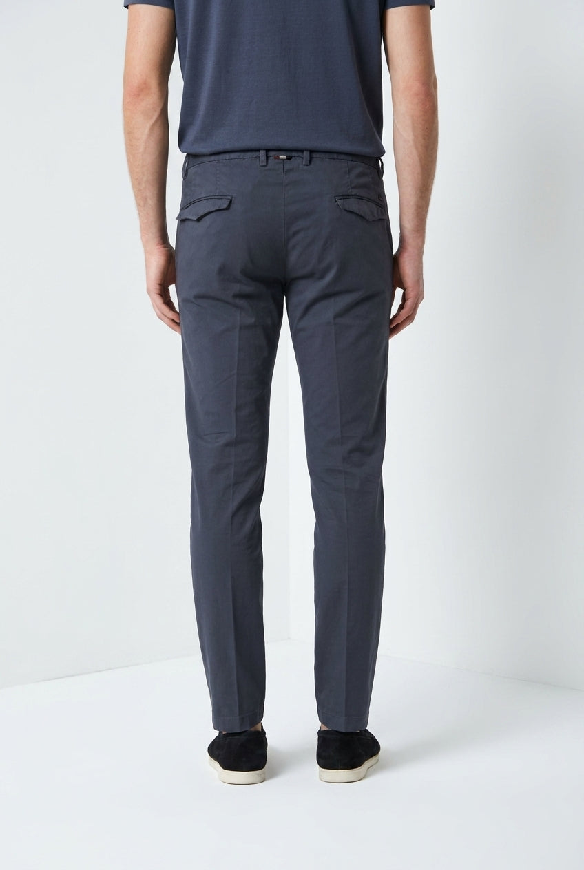Torino City Icon Flex Hose Chino Herren aus Stretch-Baumwoll- und Leinen-Cavallery slim fit