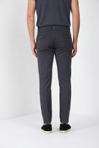 Torino City Icon Flex men's chino pants in stretch cotton and linen cavallery slim fit