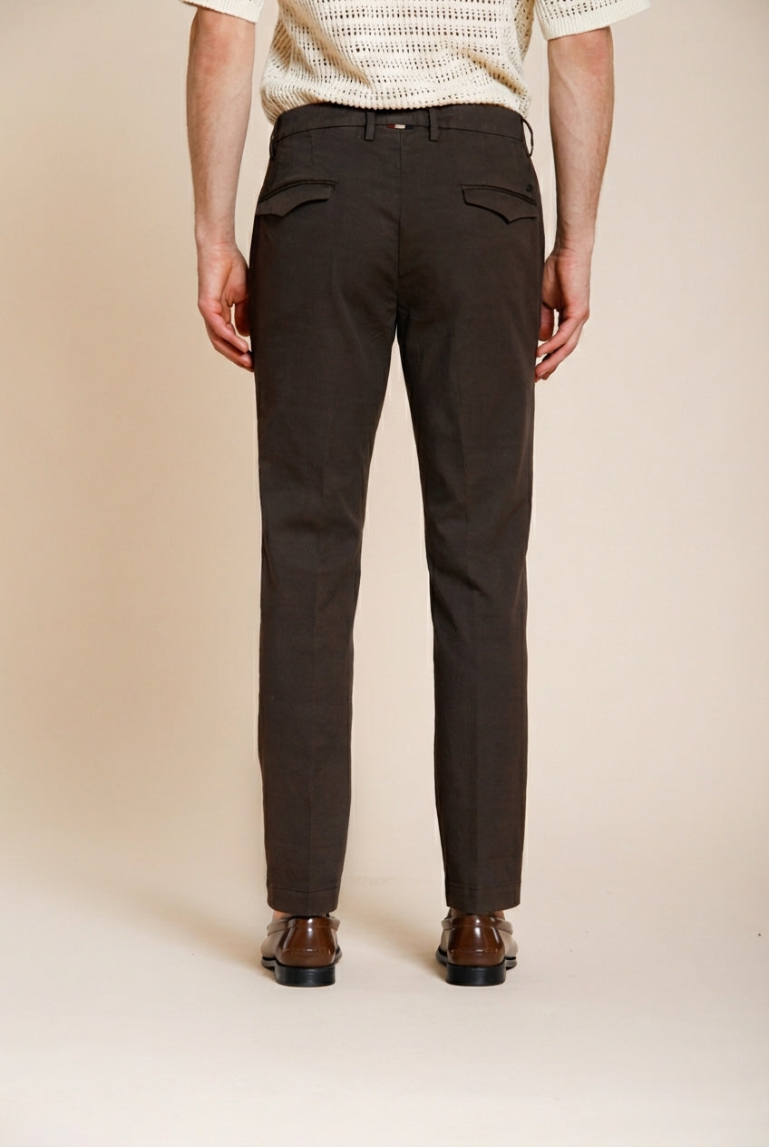 Torino City Icon Flex Hose Chino Herren aus Cavallery aus Baumwolle und Leinen Stretch slim fit