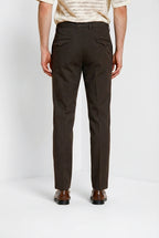 Torino City Icon Flex pantalone chino uomo in cavallery di cotone e lino stretch slim fit