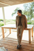 Torino City Hose Chino Herren Glencheck-Muster slim fit